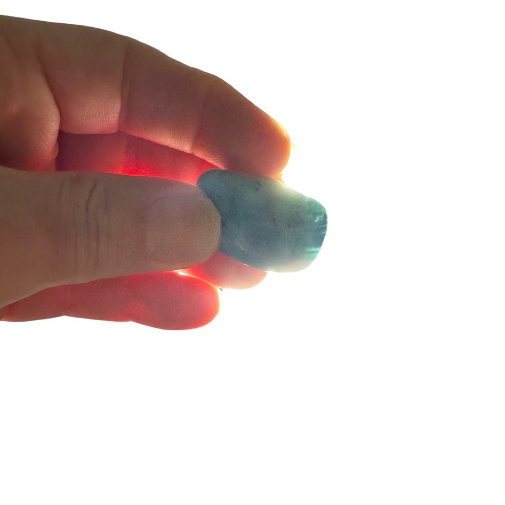 Beautiful Huge Loose Natural Larimar Gemstone Cabochon 37x23x8mm 83.35 Carat